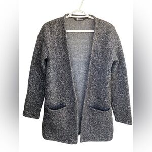 MEC Voyager fleece lined cardigan grey salt and pepper XS